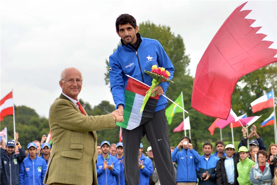 Hamdan bin Mohammed strikes gold in France