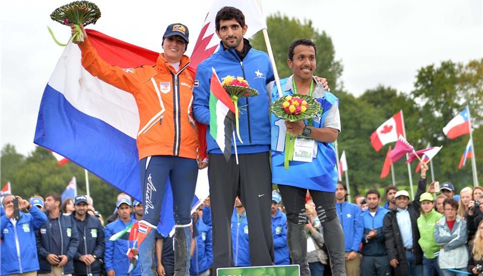 Hamdan bin Mohammed strikes gold in France