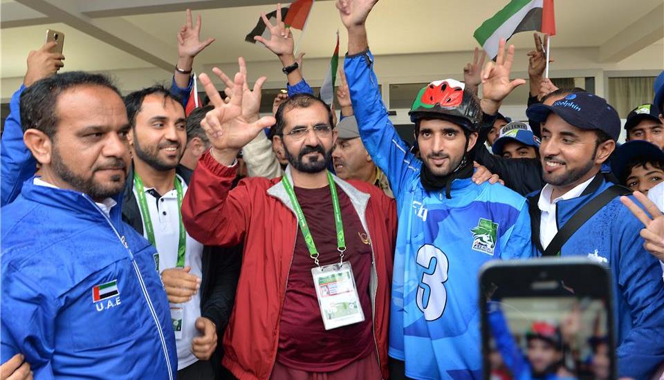 Hamdan bin Mohammed strikes gold in France