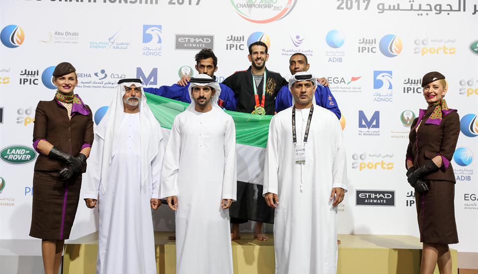 Hamdan attends Abu Dhabi World Professional Jiu-Jitsu Championship