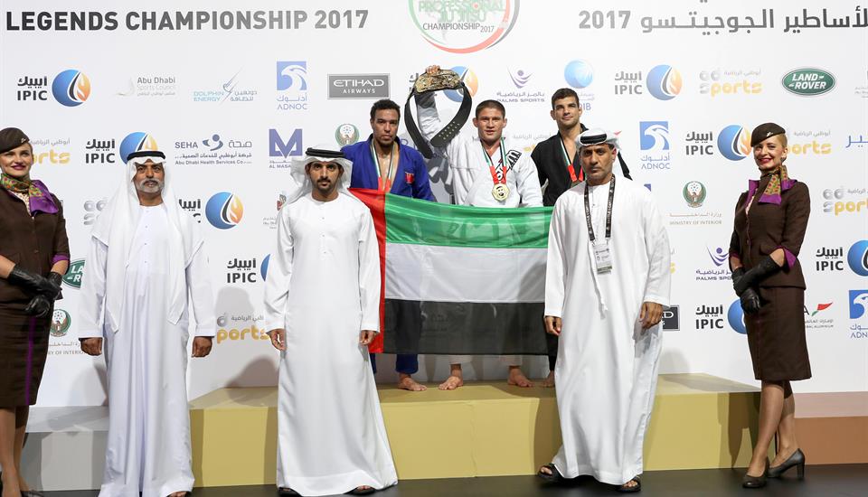 Hamdan attends Abu Dhabi World Professional Jiu-Jitsu Championship