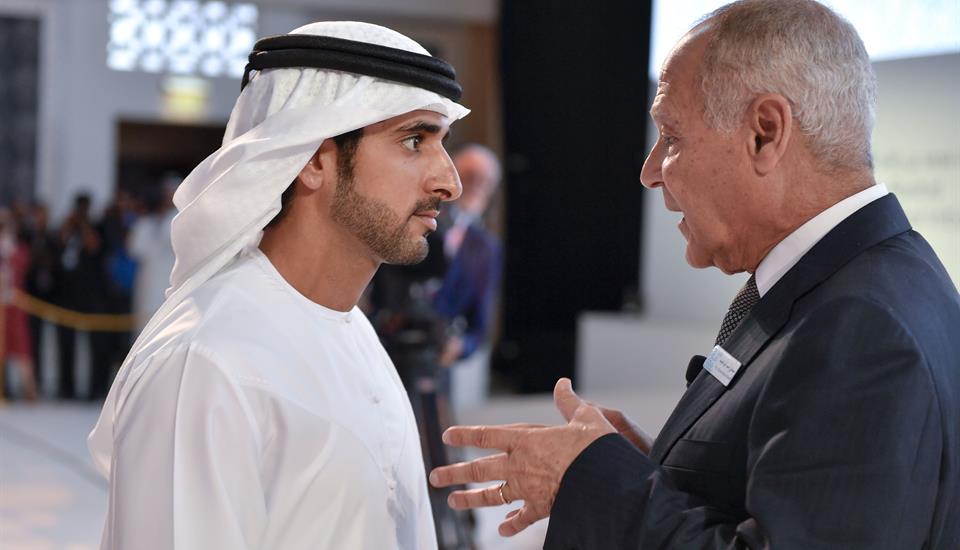 حمدان بن محمد يشهد افتتاح منتدى الإعلام العربي الـ16
