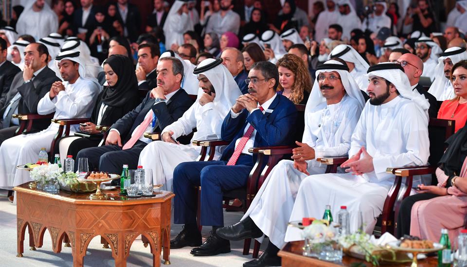 حمدان بن محمد يشهد افتتاح منتدى الإعلام العربي الـ16