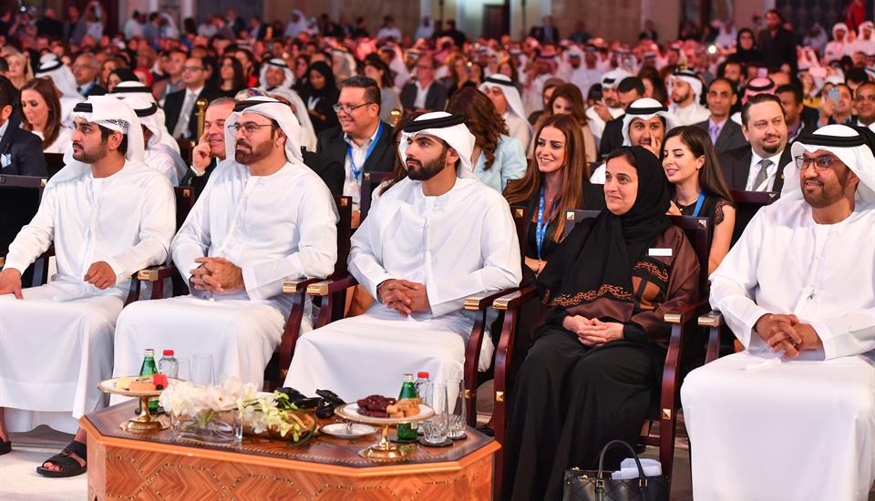حمدان بن محمد يشهد افتتاح منتدى الإعلام العربي الـ16