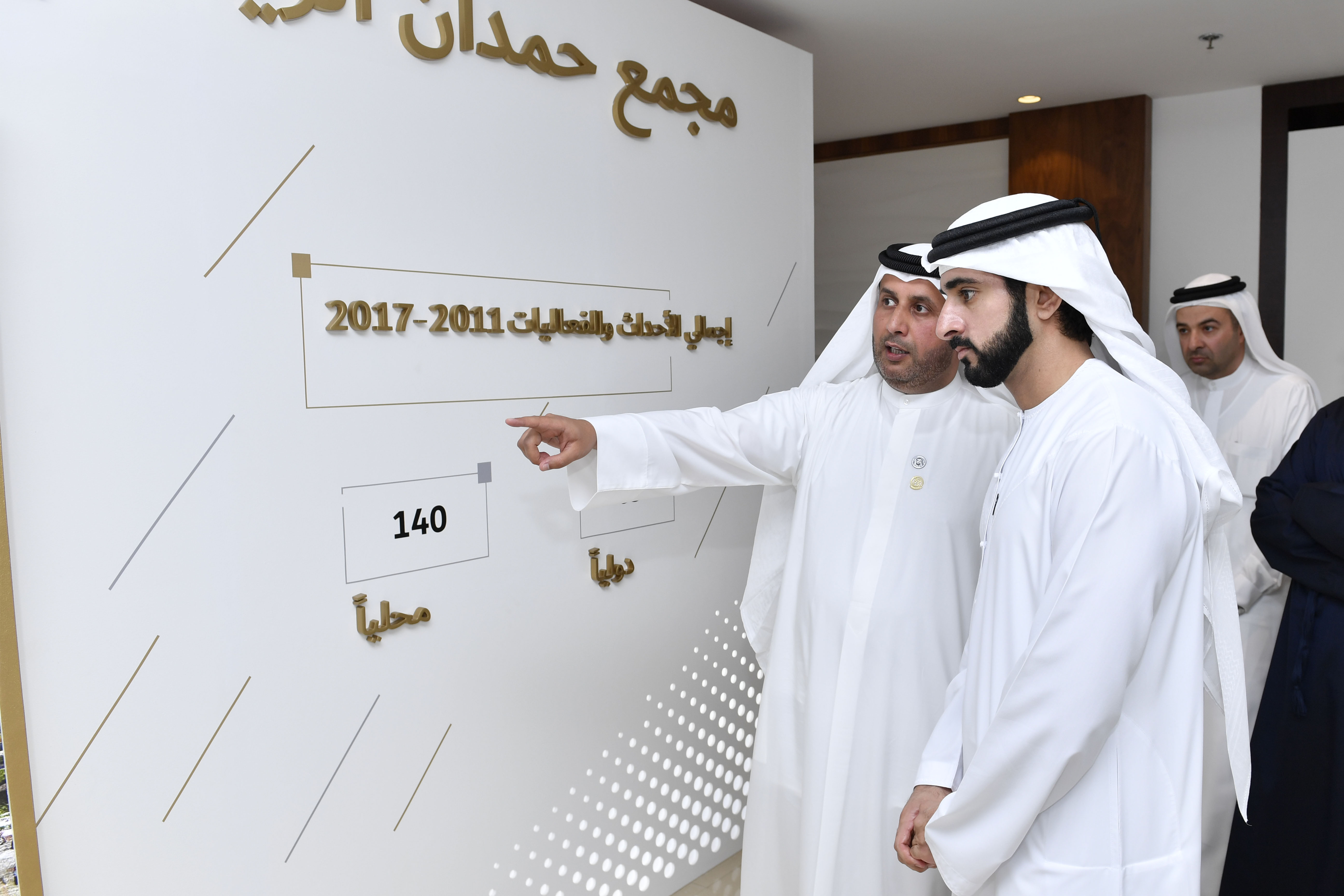 Hamdan bin Mohammed visits Dubai Sports Council