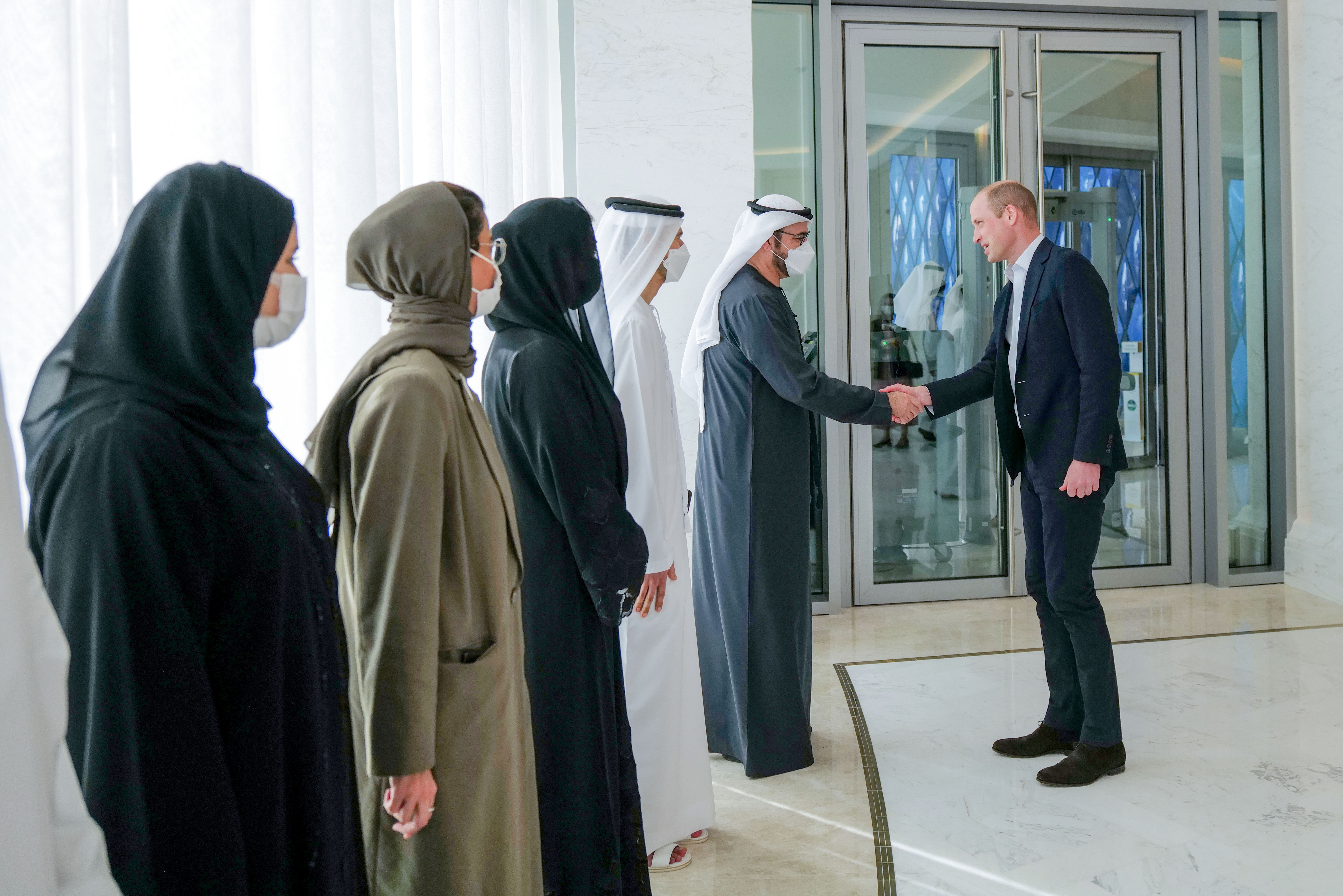Hamdan bin Mohammed meets with Prince William at Expo 2020 Dubai