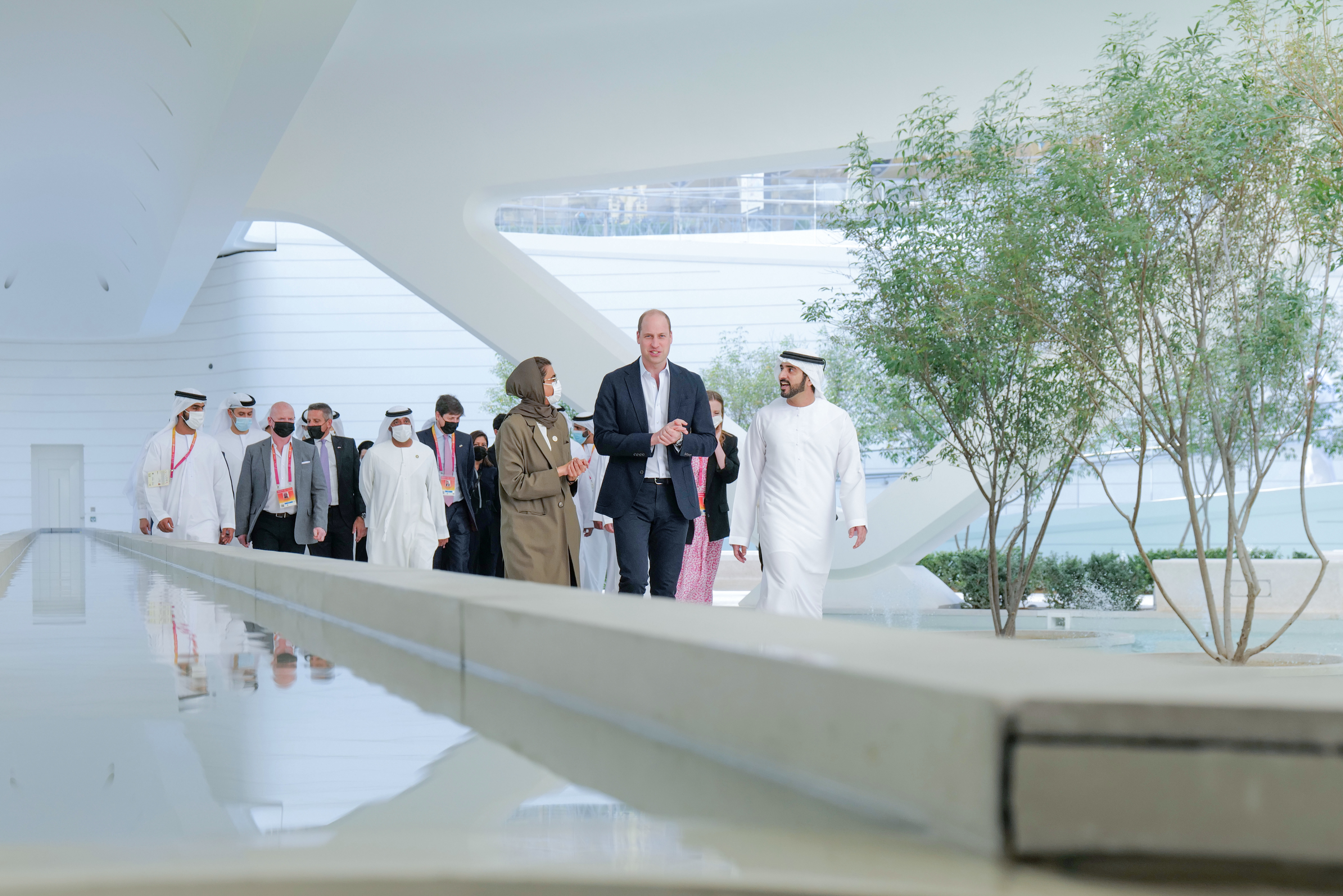 Hamdan bin Mohammed meets with Prince William at Expo 2020 Dubai