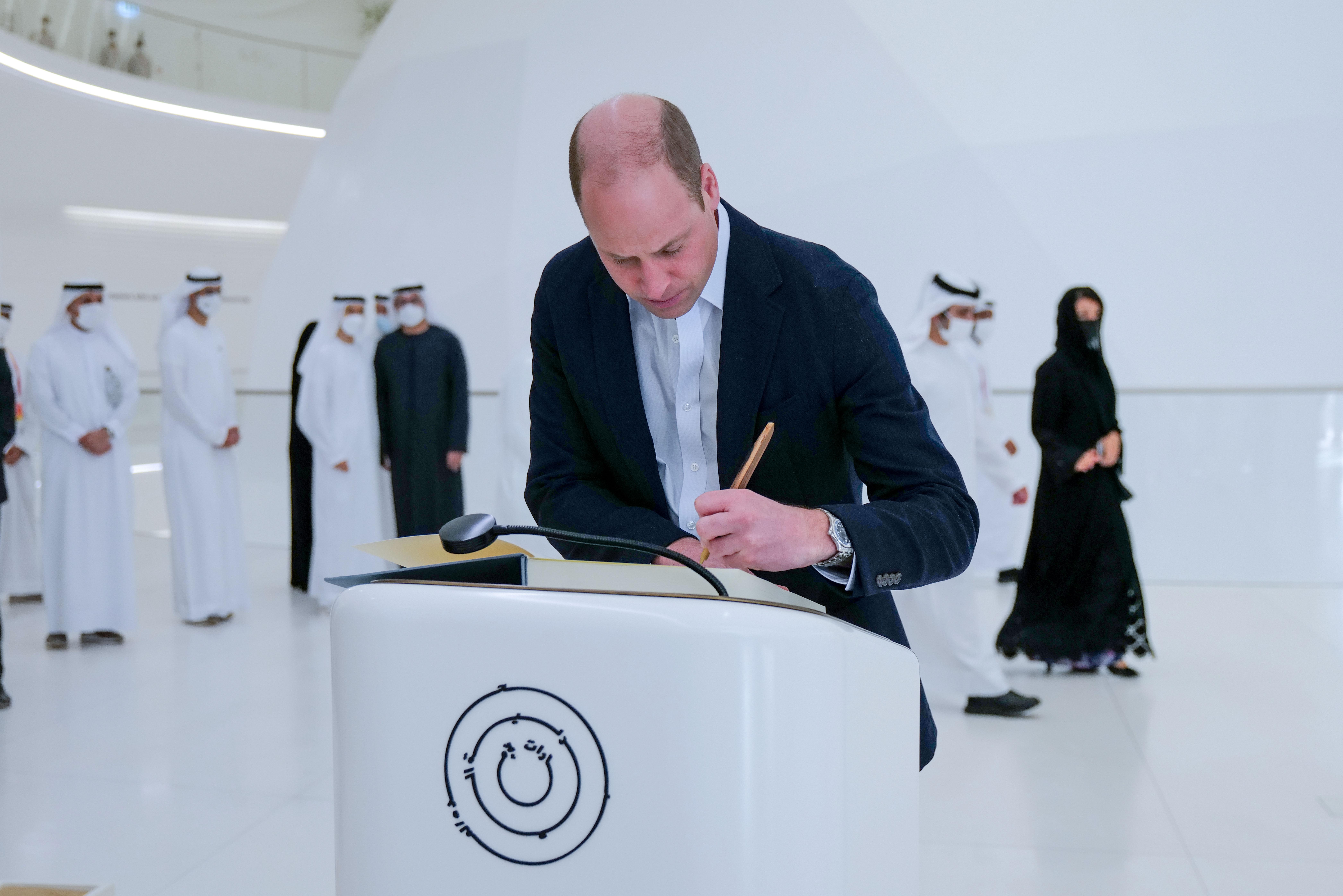 Hamdan bin Mohammed meets with Prince William at Expo 2020 Dubai