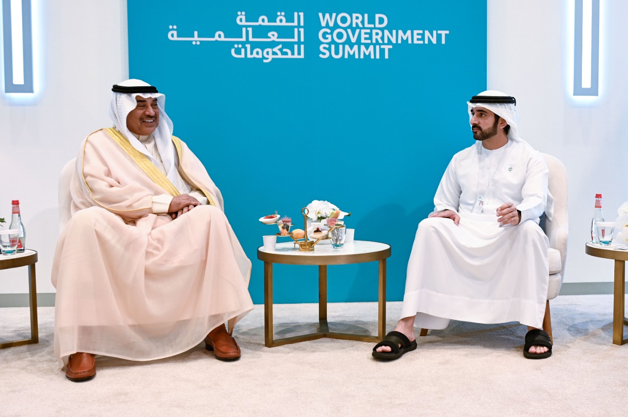 حمدان بن محمد يبحث مع رئيس الوزراء الكويتي سبل تعزيز التعاون والشراكة بين البلدين