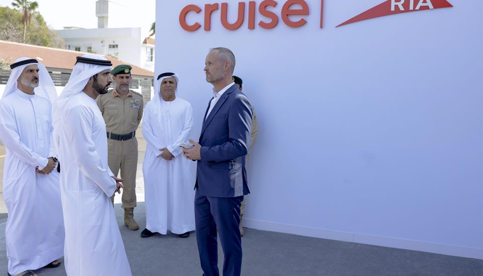 Hamdan bin Mohammed goes on first test ride of Cruise autonomous electric vehicle in Jumeirah 1