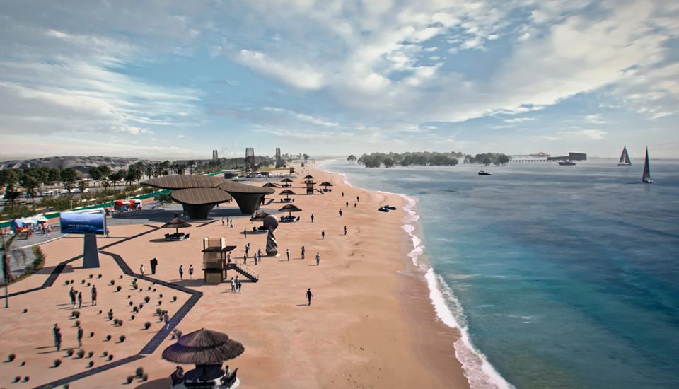 Hamdan bin Mohammed Approves Master Plan and Designs for Jebel Ali Beach Development Project