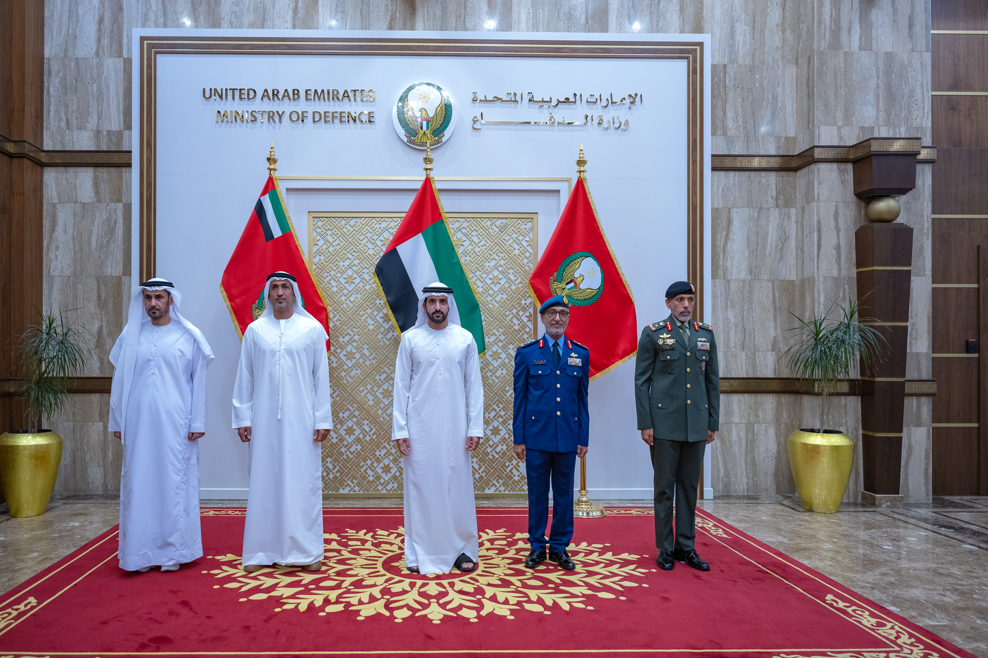 Hamdan bin Mohammed visits the UAE Ministry of Defence and reviews its operations and latest initiatives