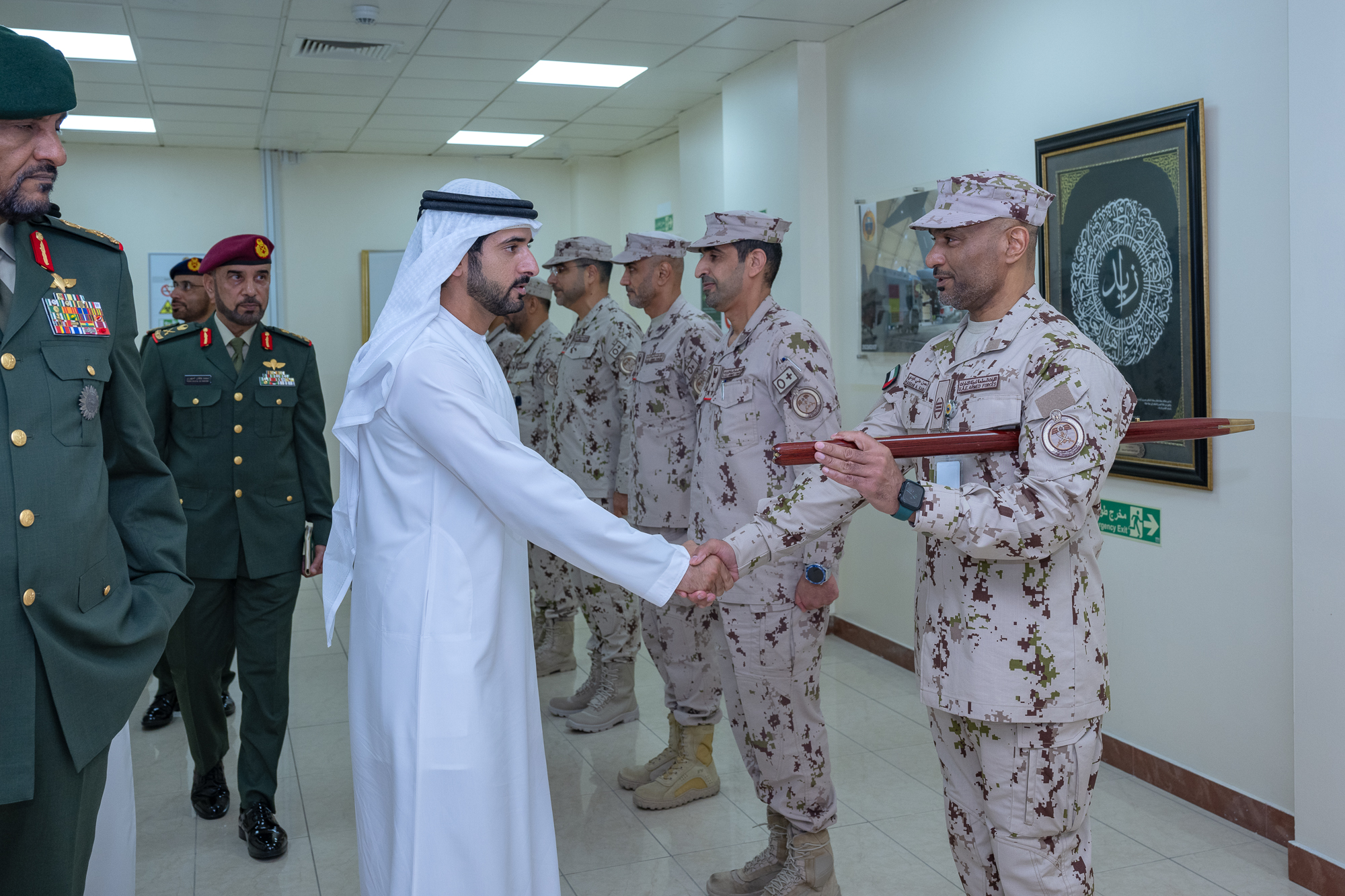 Hamdan bin Mohammed visits the UAE Ministry of Defence and reviews its operations and latest initiatives