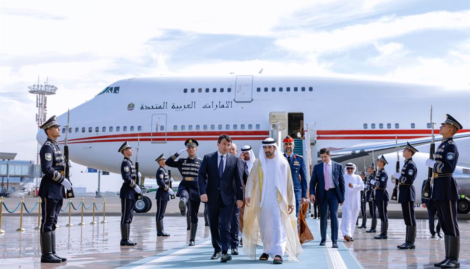 Hamdan bin Mohammed arrives in Tashkent commencing official visit to Uzbekistan