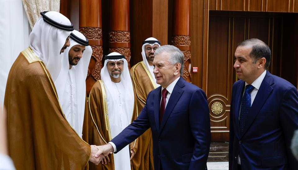 President of Uzbekistan meets with Hamdan bin Mohammed in Tashkent