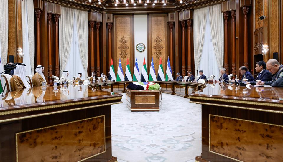 President of Uzbekistan meets with Hamdan bin Mohammed in Tashkent