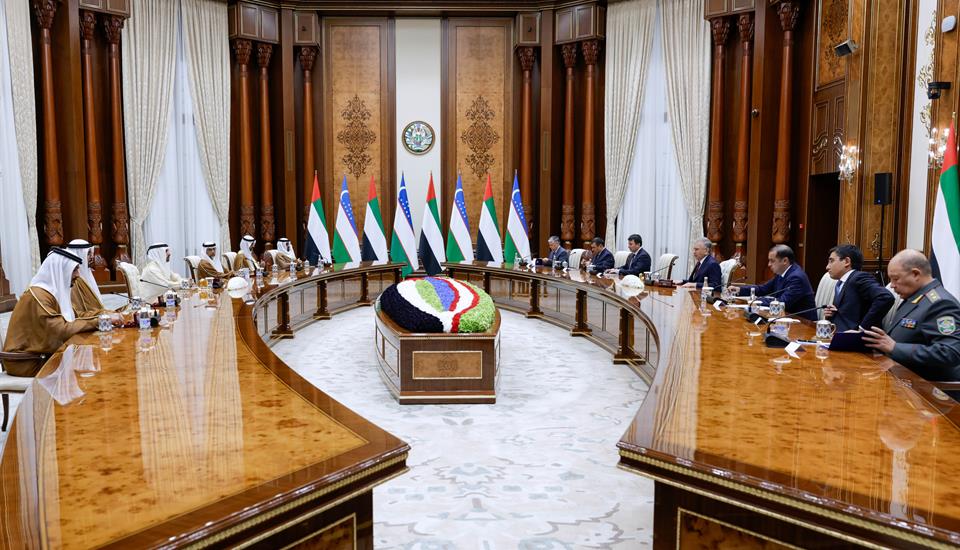 President of Uzbekistan meets with Hamdan bin Mohammed in Tashkent