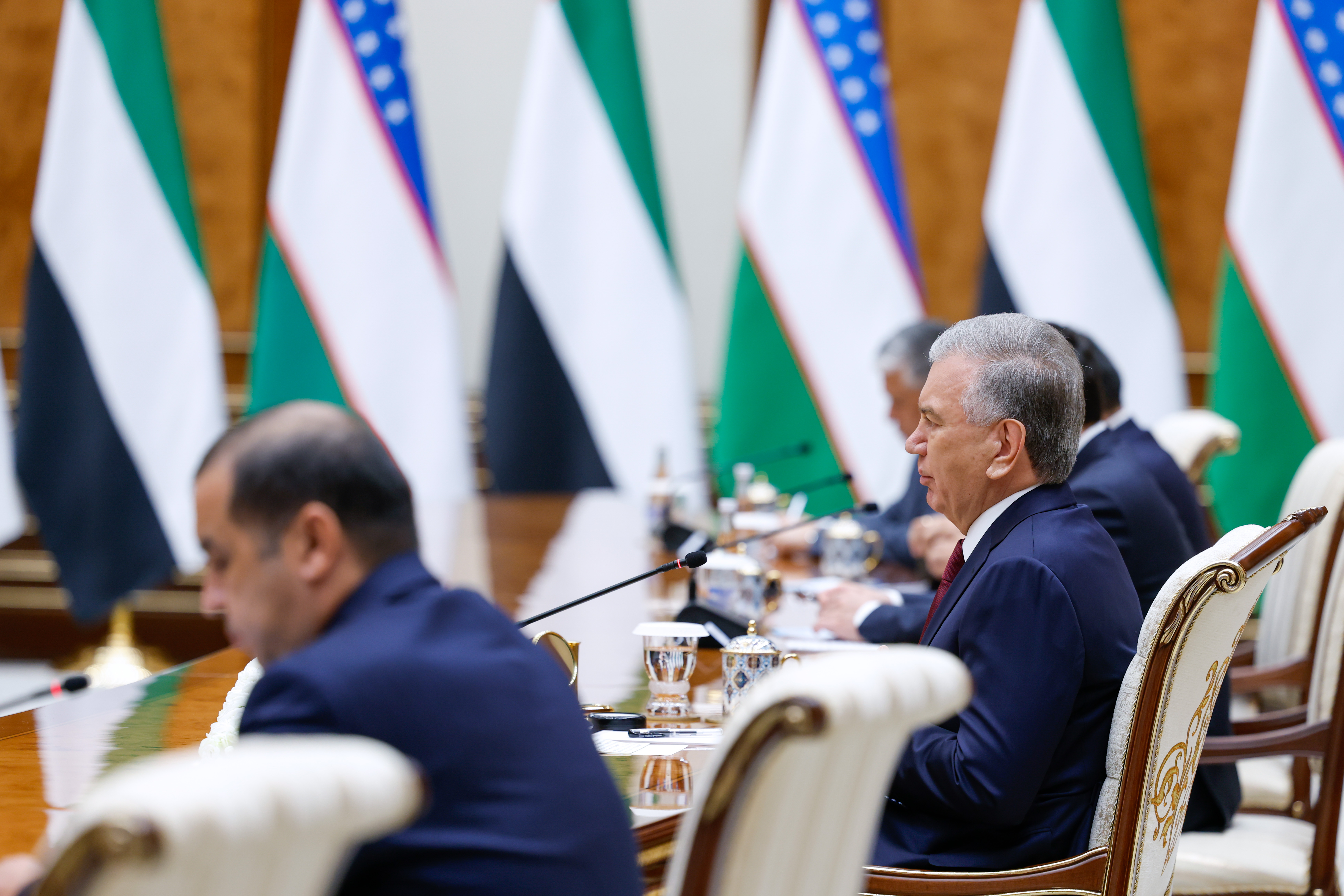 President of Uzbekistan meets with Hamdan bin Mohammed in Tashkent