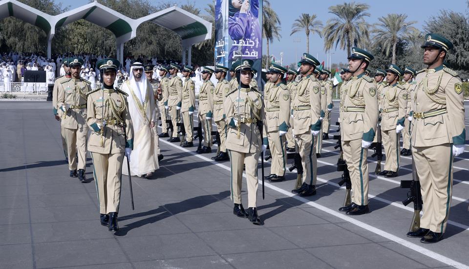 Hamdan bin Mohammed attends graduation ceremony at the Dubai Police Academy