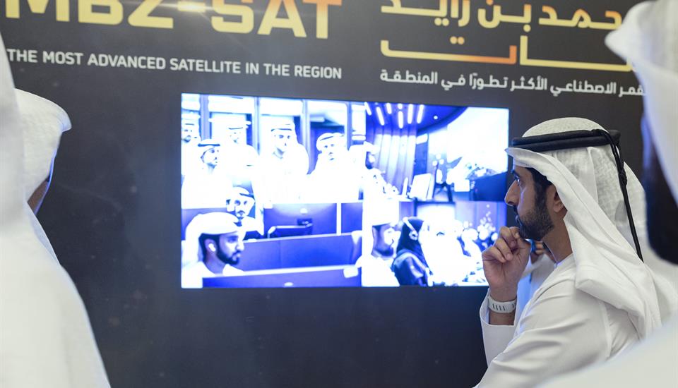 Hamdan bin Mohammed commends MBRSC team on successful launch of MBZ-SAT