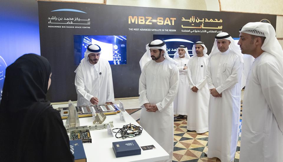 Hamdan bin Mohammed commends MBRSC team on successful launch of MBZ-SAT