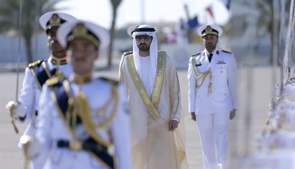 Hamdan bin Mohammed attends the graduation ceremony of Rashid bin Saeed Al Maktoum Naval College