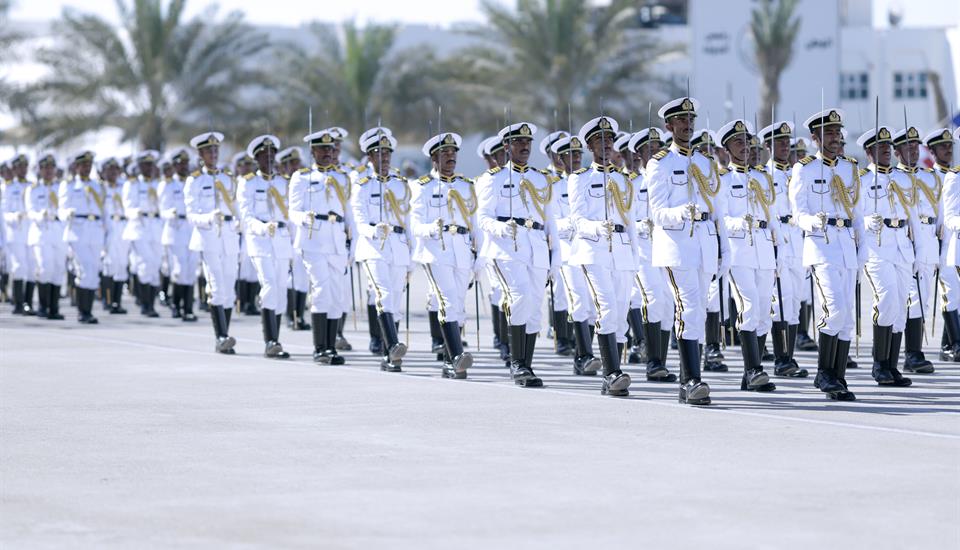 Hamdan bin Mohammed attends the graduation ceremony of Rashid bin Saeed Al Maktoum Naval College