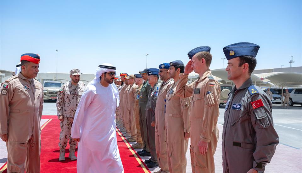 Hamdan bin Mohammed attends joint military exercise “Desert Flag 10”