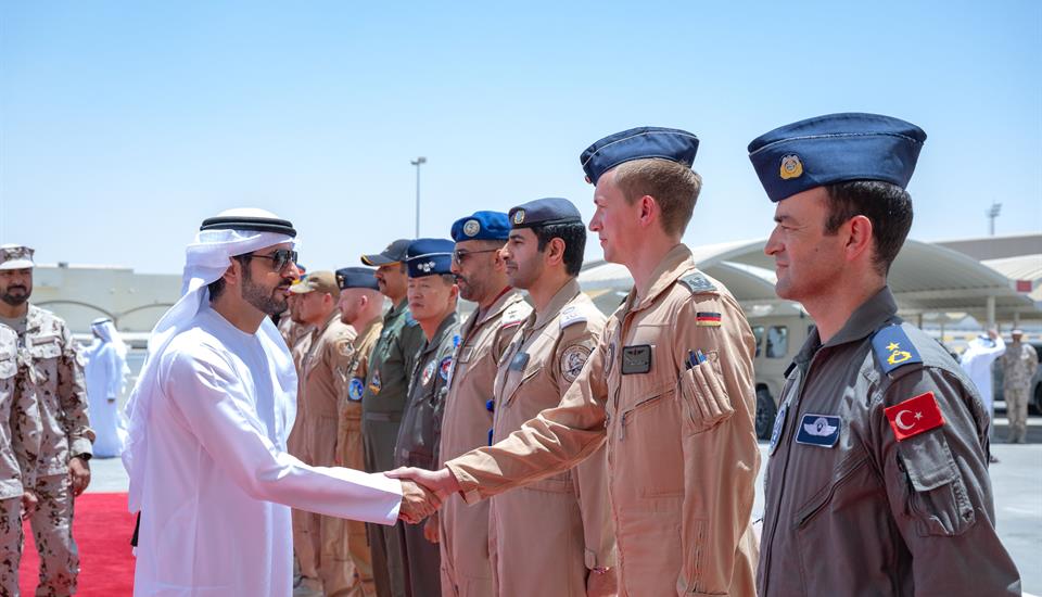 Hamdan bin Mohammed attends joint military exercise “Desert Flag 10”