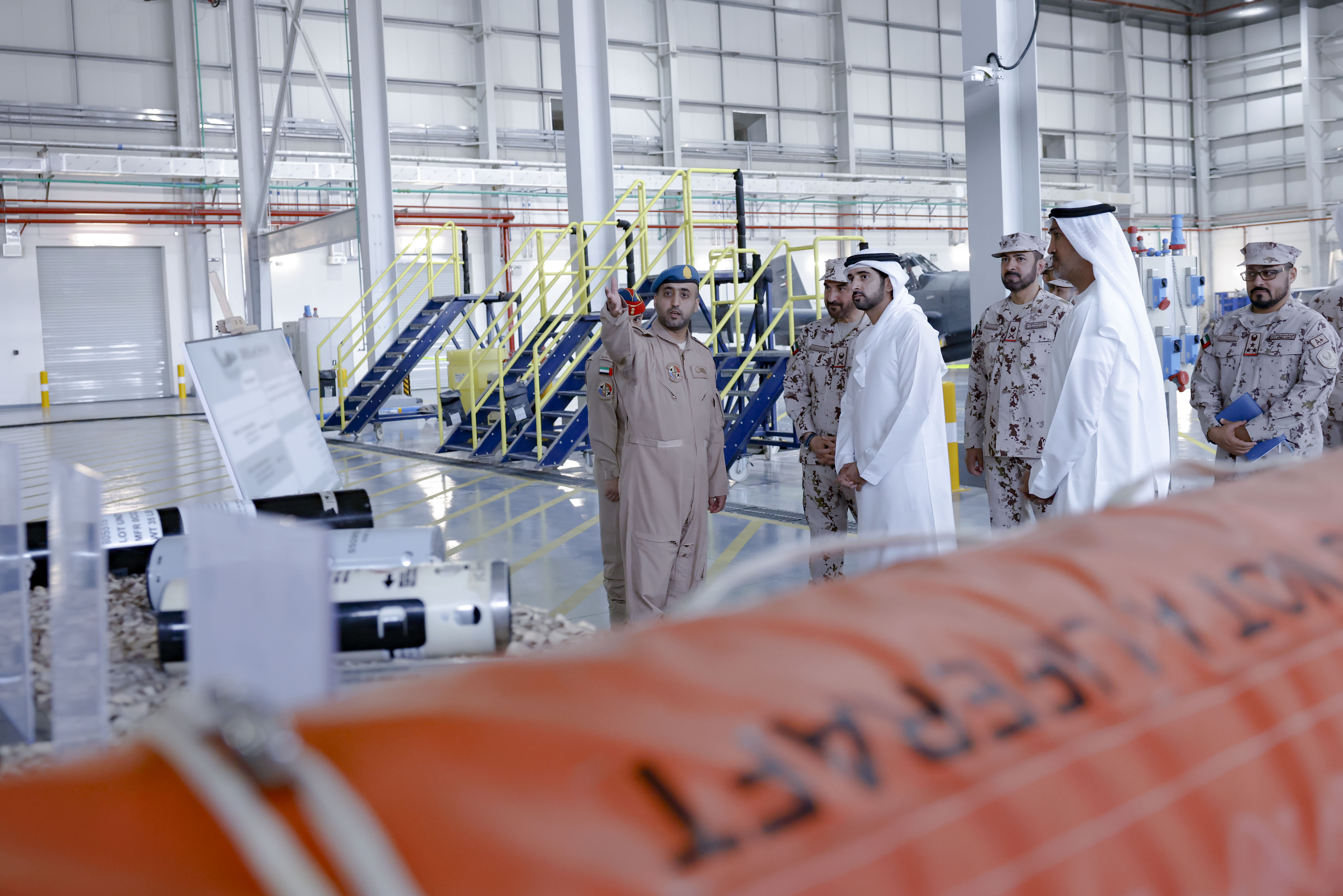 Hamdan bin Mohammed visits Al Dhafra Air Base in Abu Dhabi