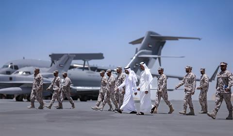Sheikh Hamdan News - Hamdan bin Mohammed visits Al Dhafra Air Base in Abu Dhabi