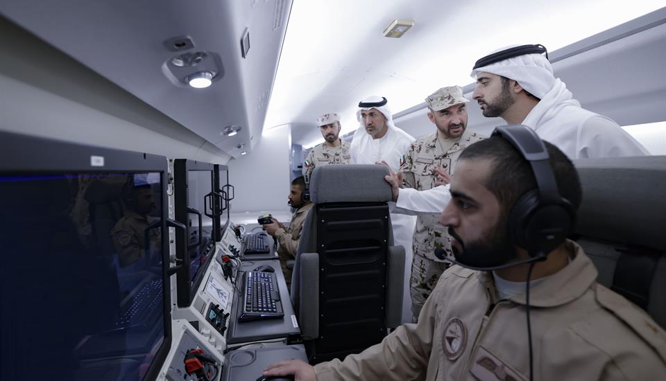 Hamdan bin Mohammed visits Al Dhafra Air Base in Abu Dhabi