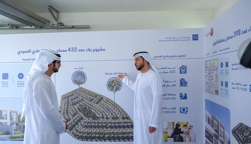 Hamdan bin Mohammed inspects Wadi Al-Amardi housing project approves AED2 billion housing package