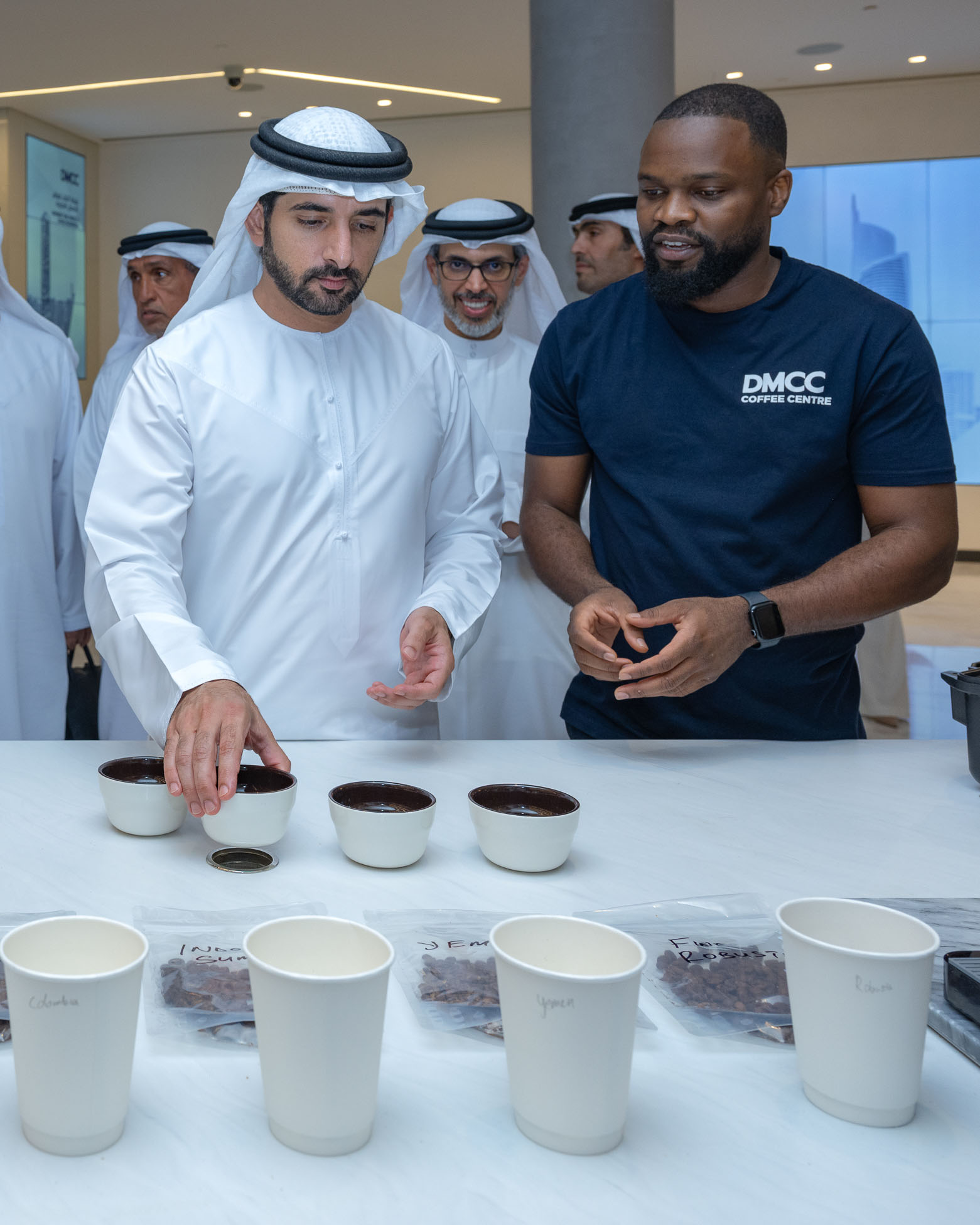 Hamdan bin Mohammed visits world’s largest diamond tender facility at DMCC