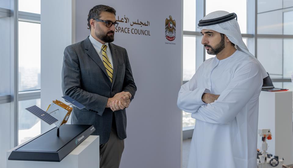 Hamdan bin Mohammed explores future of space sector with leading UAE-based startups