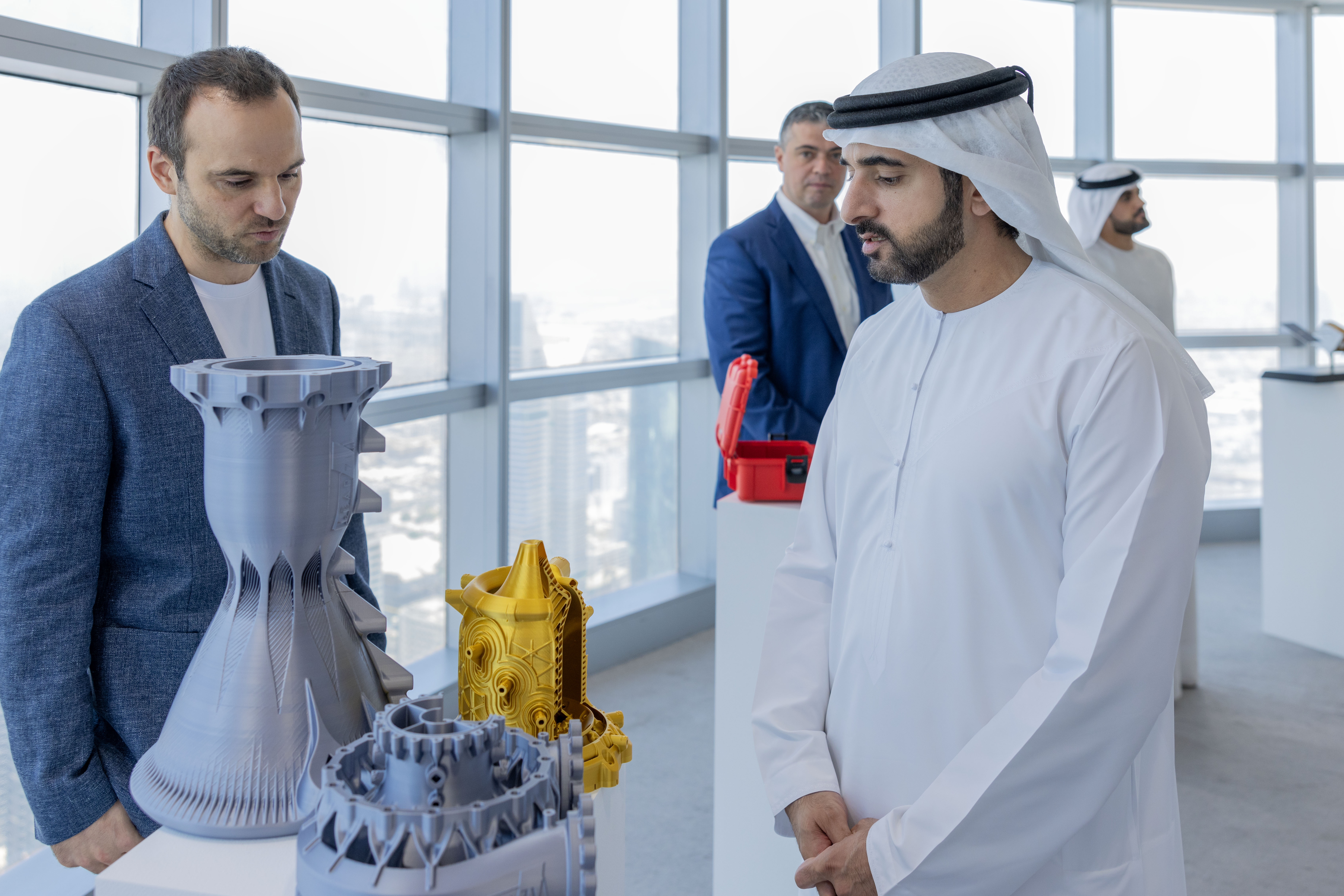 Hamdan bin Mohammed explores future of space sector with leading UAE-based startups