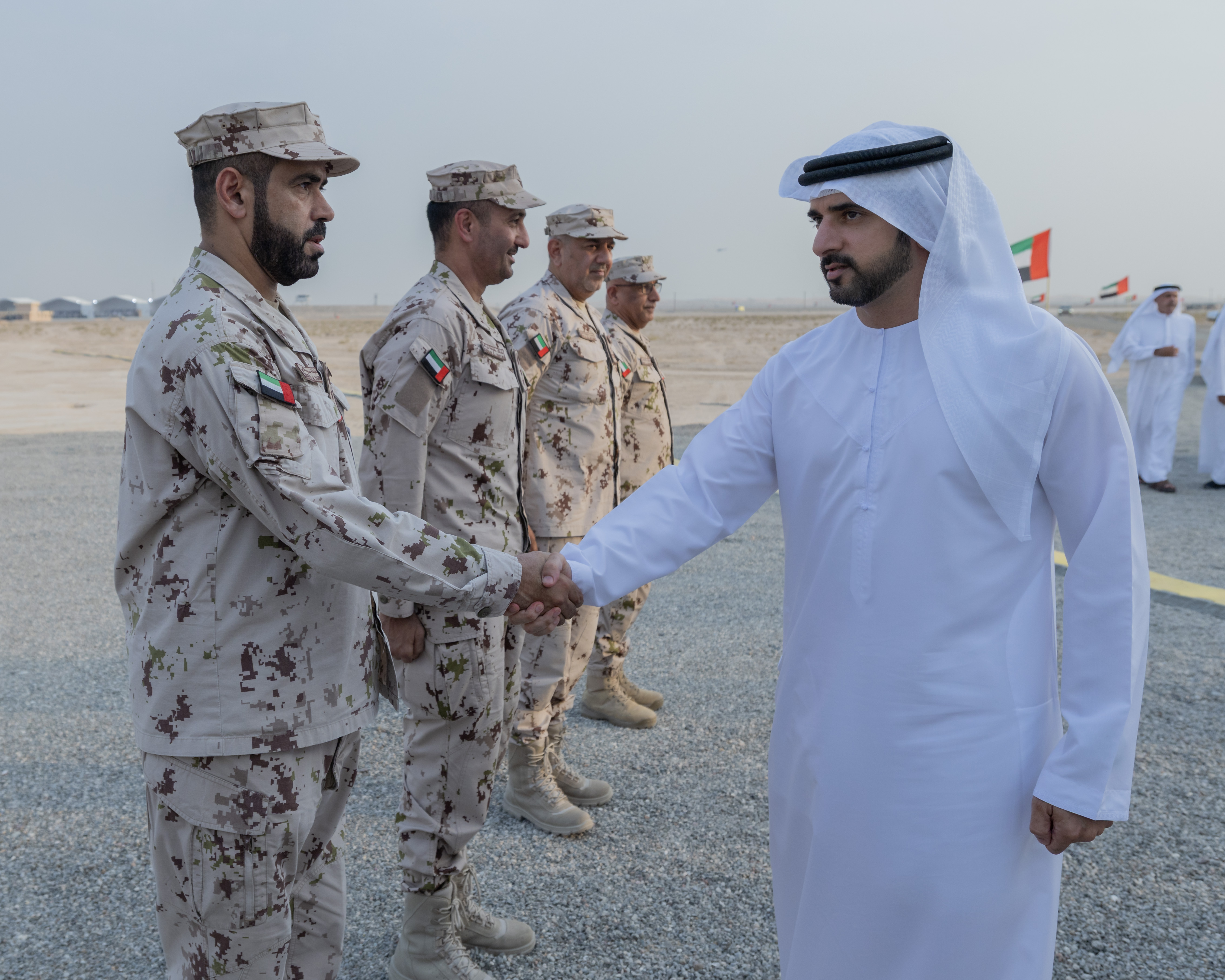 Hamdan bin Mohammed witnesses display of skills of National Service Programme recruits